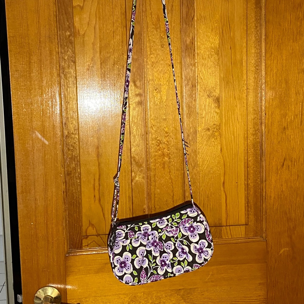 Vera Bradley Medium Size Crossbody or Shoulder Purse; Floral Pattern